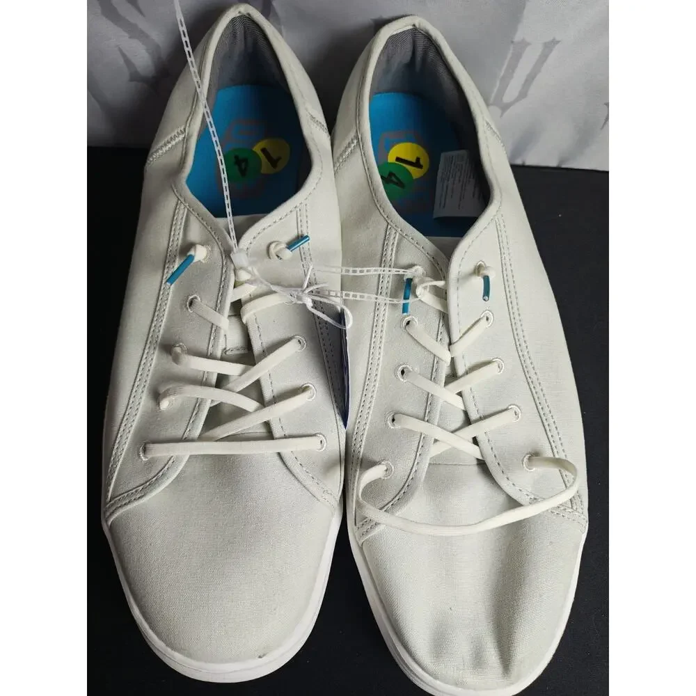 HEY DUDE Men's 14 Cody M Canvas Atmosphere White NWT